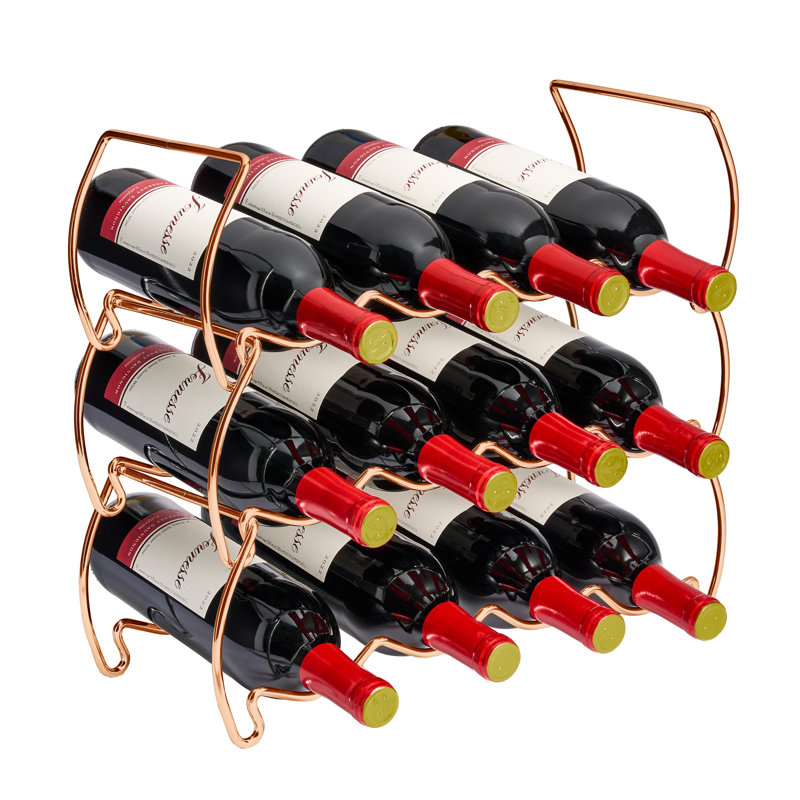 Support à vin empilable Sorbus, Cuivre, H 14 po x l 16,5 po x P 7 po