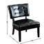 Chaise d'appoint brune surdimensionnée avec structure et assise confortable en similicuir-918775452