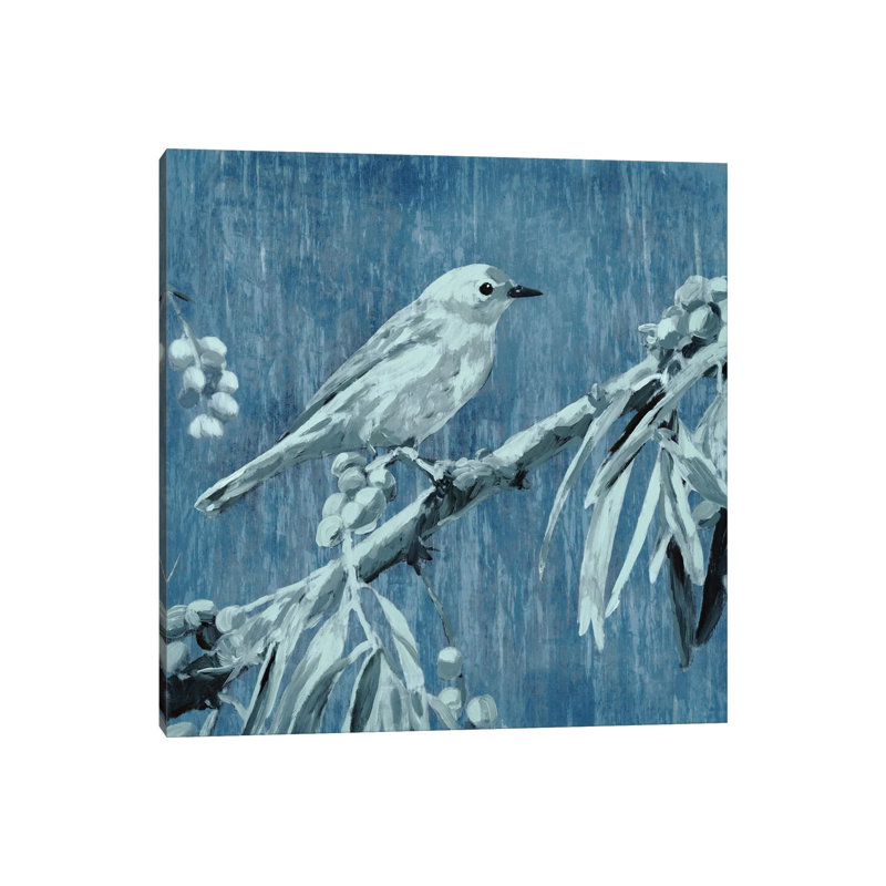 Denim Songbird III by Edward Selkirk - Wrapped Canvas Print, 30.48cm H x 30.48cm W