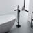 1 Clawfoot Tub Faucet with Hand Shower and Diverter
