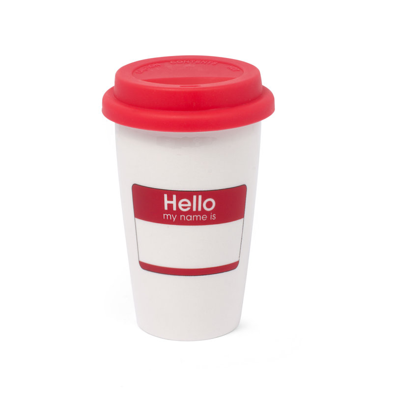 Thumbs Up Ceramic Travel Mug