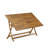 5 Piece Innovative Patio Dining Set- Designed for The Beach, Camping, Picnics - Outdoor Bistro Table with Multi-Positions 4 Folding Patio Chairs- Natural Oil Finish-904587596