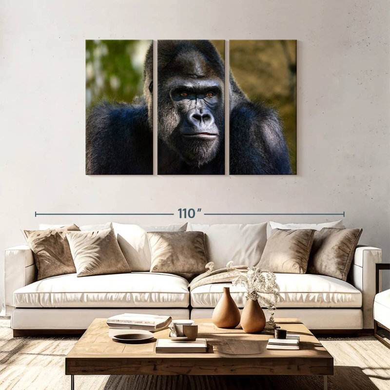 Mountain Gorilla, 48" H x 74" W