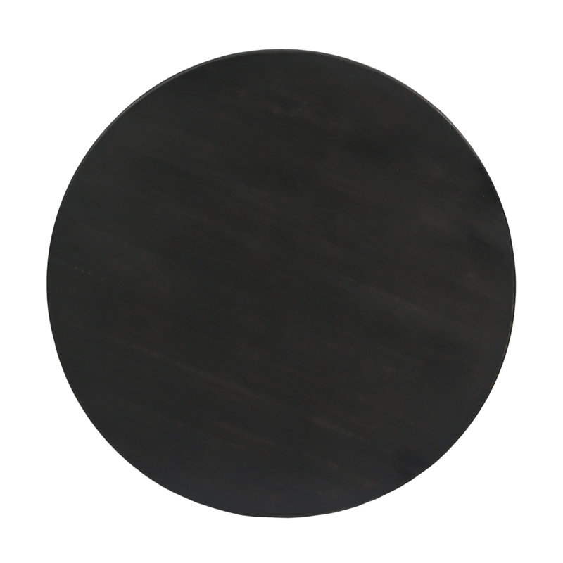 Humphries Solid Wood End Table, Dark Gray, Dark Gray