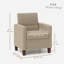 Fauteuil moderne en tissu avec coussins antidérapants-100902944