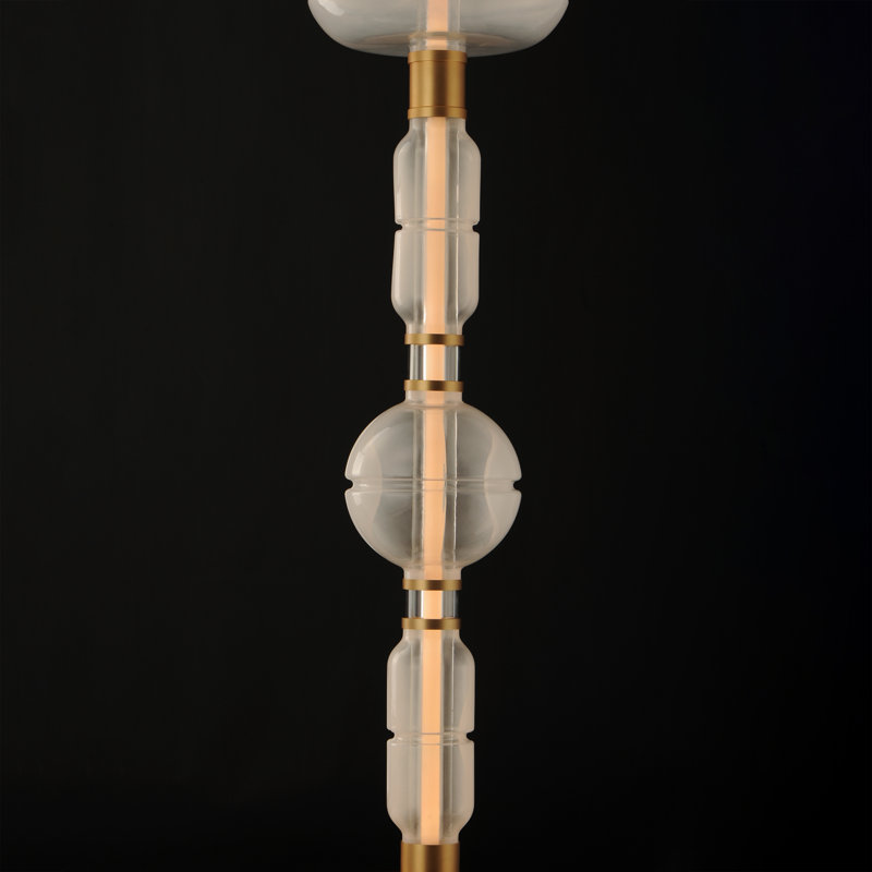 Gusto LED Floor Lamp, Gold, Fog