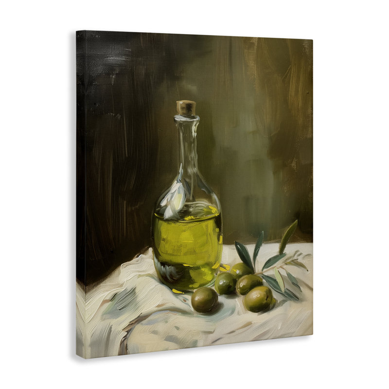 «Olive Oil Still Life», conception par Arlington Prints, H 48 po x l 36 po