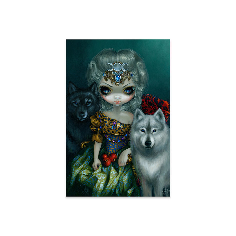 Loup Garou La Grande Pretresse sur plastique / acrylique par Jasmine Becket-Griffith, peinture