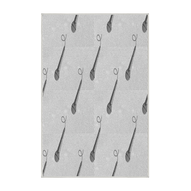 Tapis gris Cordele, Rectangle 8 pi x 12 pi