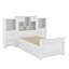 Lit plateforme simple avec armoire verticale et 4 tiroirs-1682999135