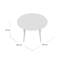 Chantilly Round Metal Base Dining Table-960005907