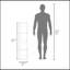 Armoire de salle de bain, 2 portes, 4 tablettes, blanc