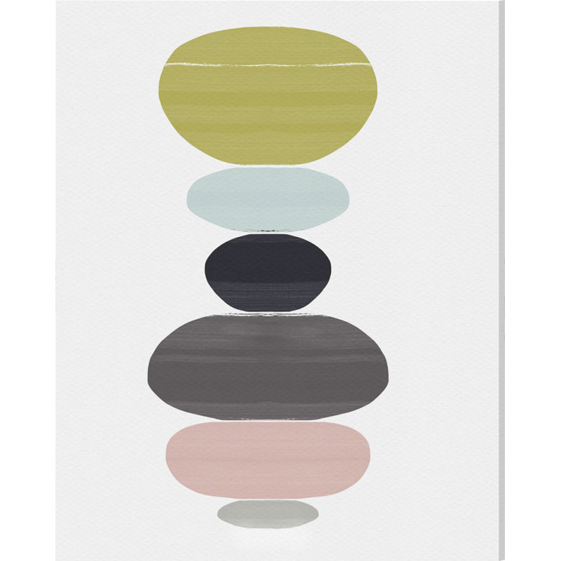 " Abstract Perfect Balance Circle Shapes " by Oliver Gal, 24" H x 20" W x 1.5" D