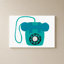 «Retro Téléphone Blue» par Jen Bucheli - Impression sur toile-895782874-895782876