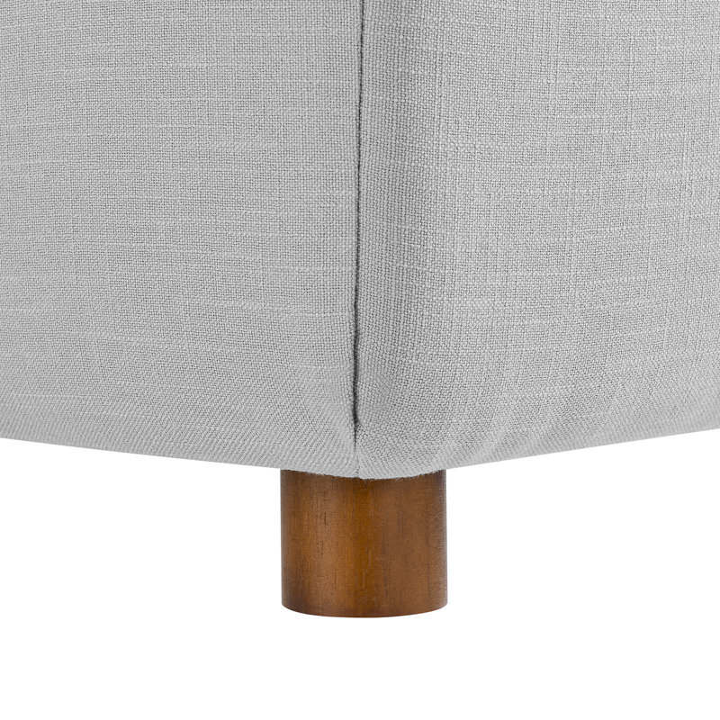Ensemble de canapé modulaire rembourré et rembourré en duvet 5 pièces Modway Commix, Mélange de polyester gris clair