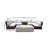 Ensemble de conversation modulaire avec coussins Sunbrella 9 pièces Denora-1669678420