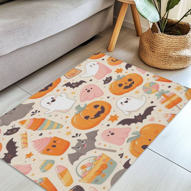 Tapis Pastel Ghoulish Charm, Rectangulaire 3 pi x 5 pi