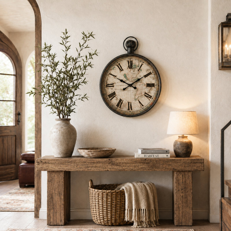 Metal Analog Wall Clock