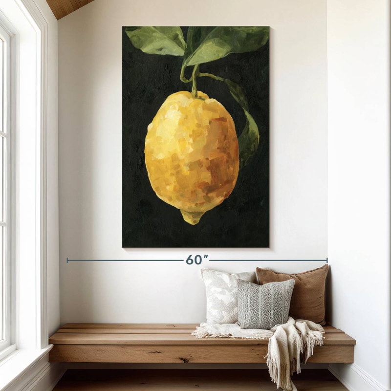Yarlin citron foncé I, H 51 po x l 34 po