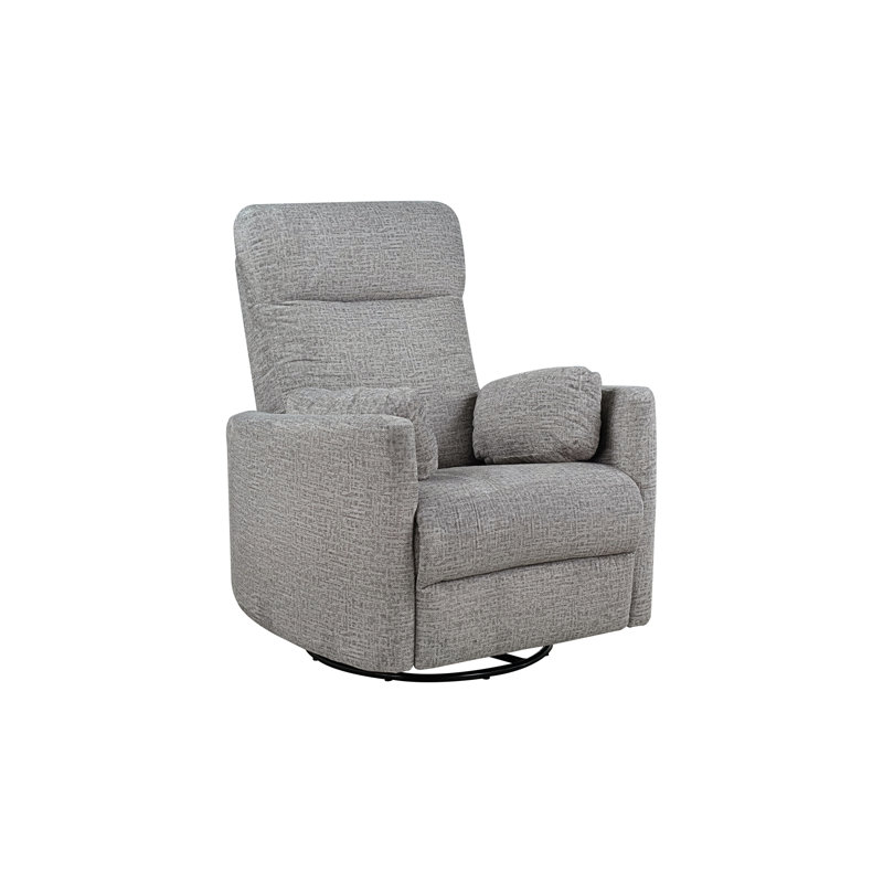 Fauteuil inclinable et pivotant, chenille taupe, Taupe Taupe Fabric