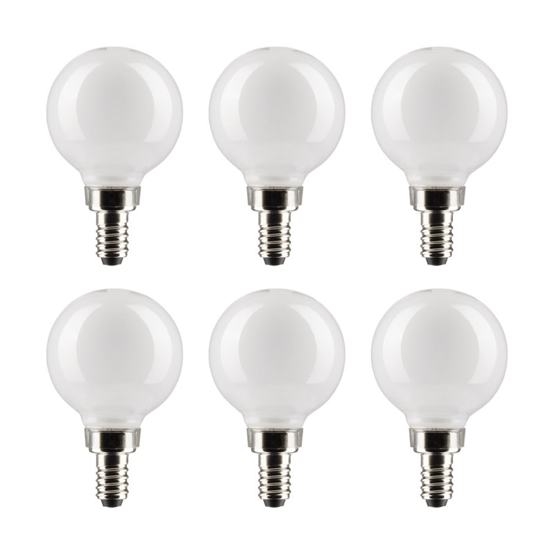 3 Watt (25 Watt Equivalent), G16.5 LED, Dimmable Light Bulb, E12/Candelabra Base, 2700K
