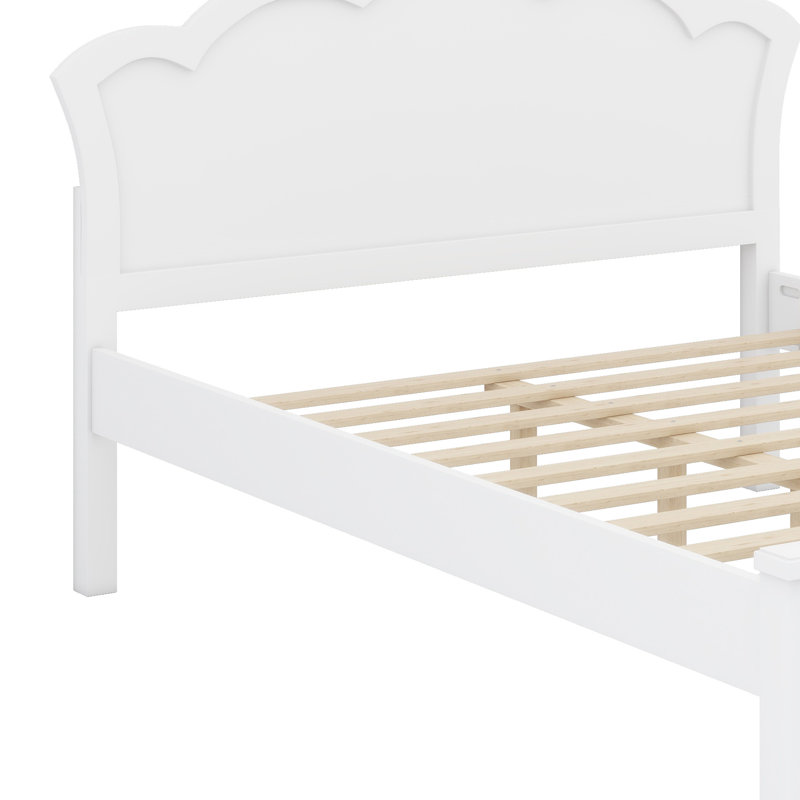 Modern Platform Bed Frame with Headboard