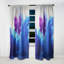 Rideau en lin bleu et mauve-1018307898