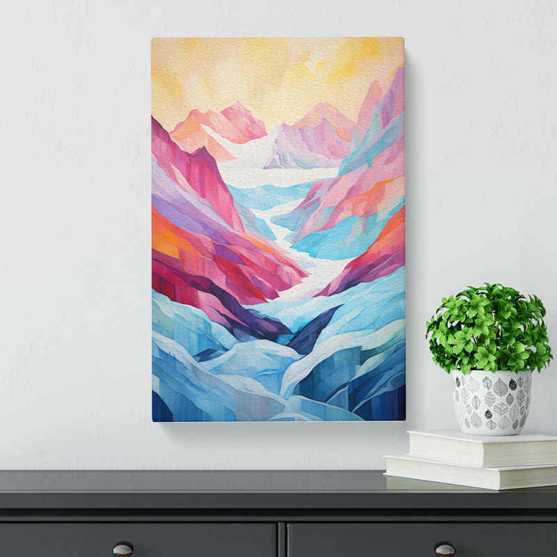 Glacier Colour Field - Rectangle Print, 60cm H x 40cm W x 3cm D