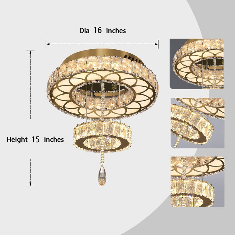Chandelier, Gold