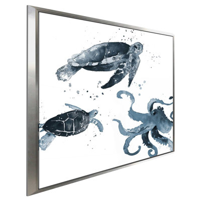 " Navy Ink Sea Life " by Lanie Loreth