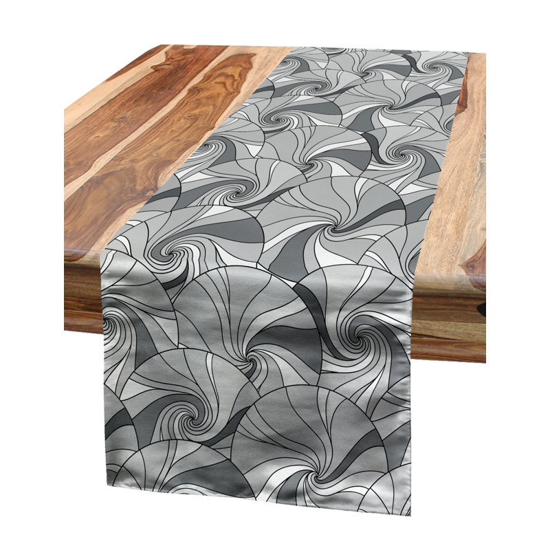 MonochromeTable Runner, Gray