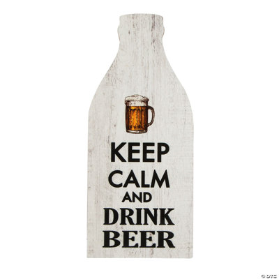 6 x 14 Inch Keep Calm and Drink Beer Sign Wall Decoration