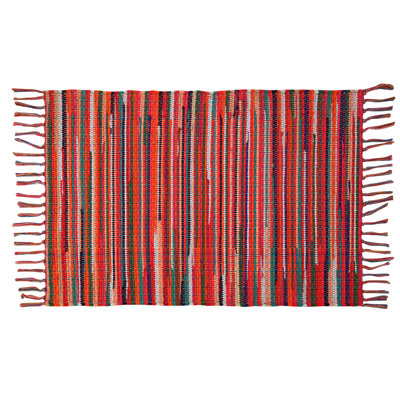 Sean Handwoven Stitch Flat Weave Multicolour Rug
