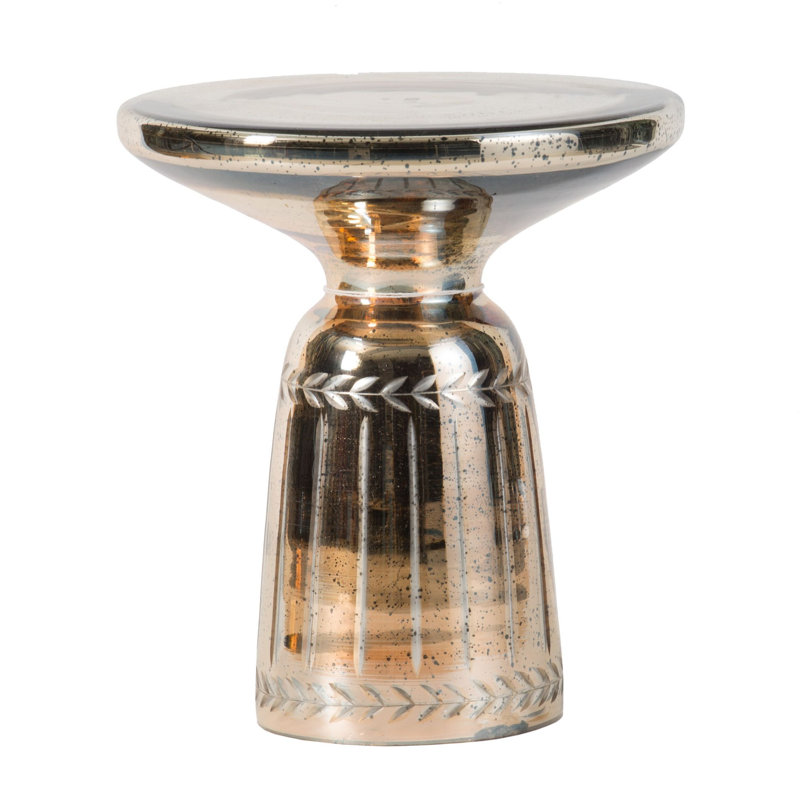 Table d'appoint 14 po Thorntown - Antique poli, Or