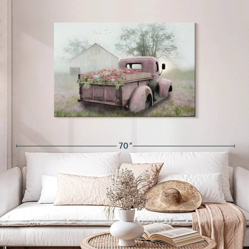 Camion rose Mehar, H 30 po x l 45 po