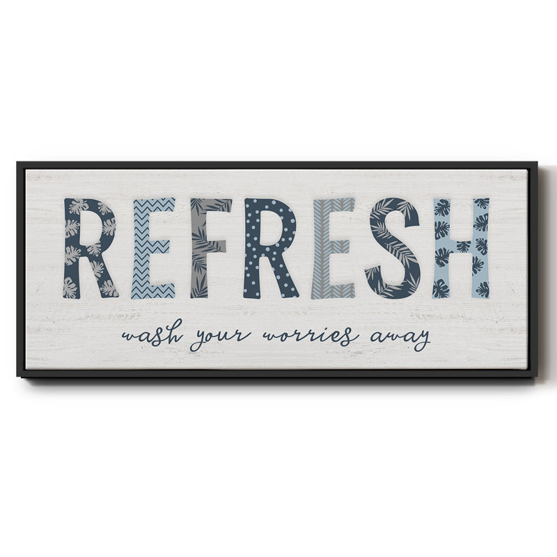 Refresh - Toile encadrée, H 20 po x l 50 po