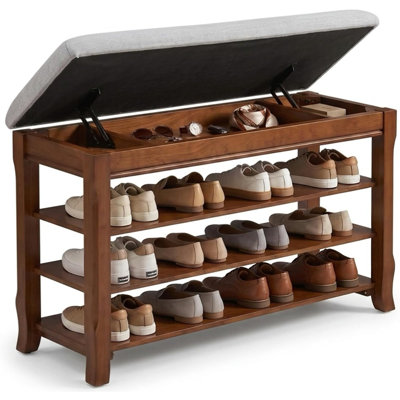 15 Pair Shoe Storage Bench