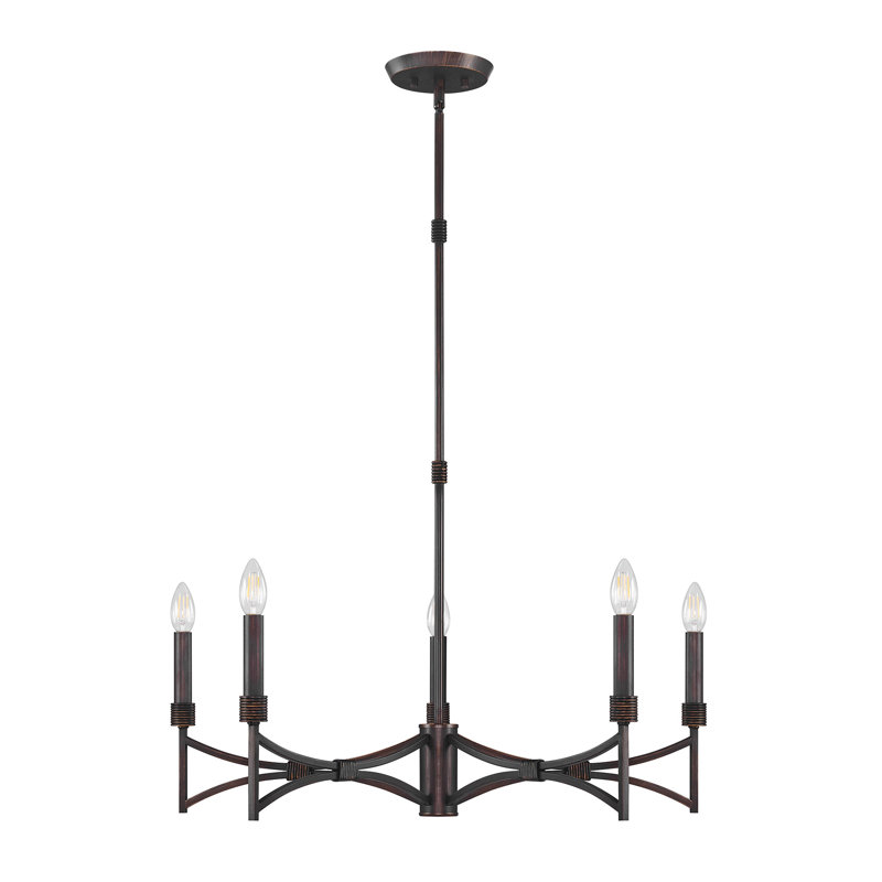 Lustre 5 lumières Savoy House Gardner, 5 lumières, H 5 po x l 30 po x P 30 po