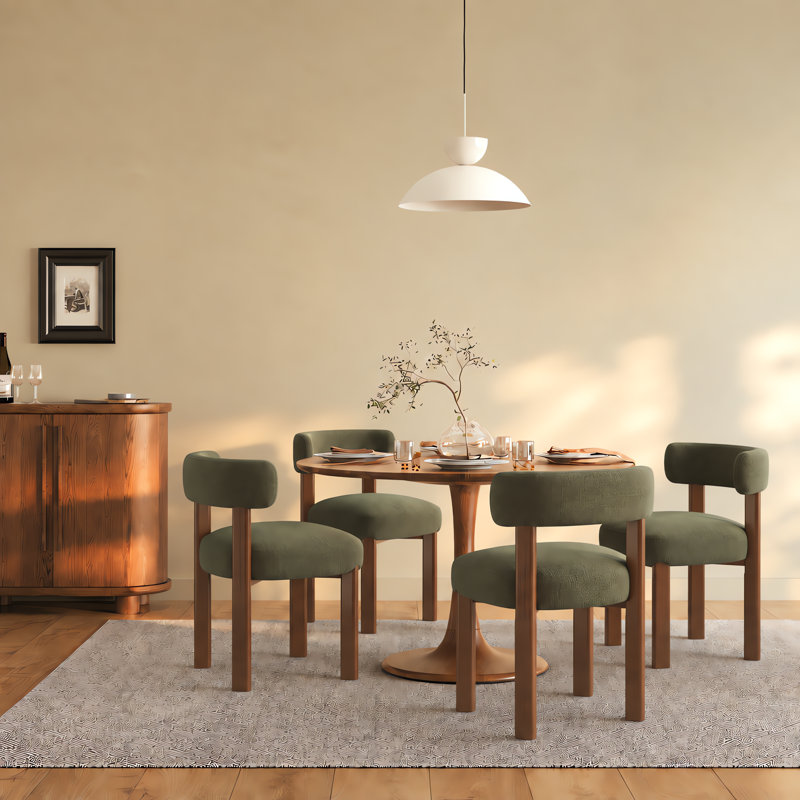 Chaise rembourrée Modern, Vert