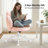 Teddy Fleece Makeup Office Chair Swivel Chair  Vanity Chair With Pillow-121488785