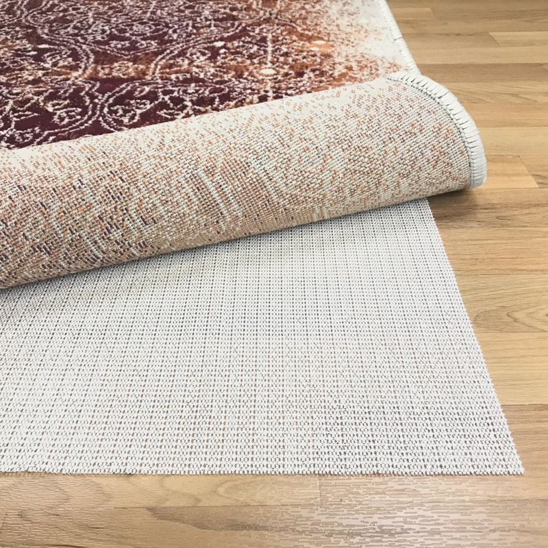 Anson Non-Slip Gripper Mat Floor Protector Polyester Indoor Area Rug Pad, Rectangle 9' x 12'