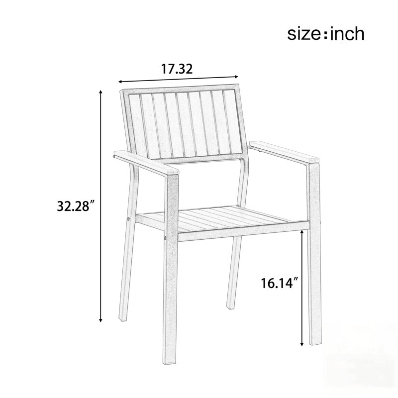 Faites l'expérience de la liberté de manger en plein air avec un ensemble flexible comprenant six chaises et une table qui se prolonge pour des arrangements personnalisés