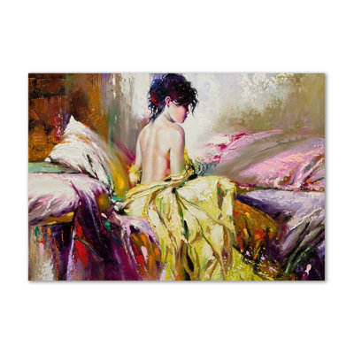 Half-Naked Woman - Print