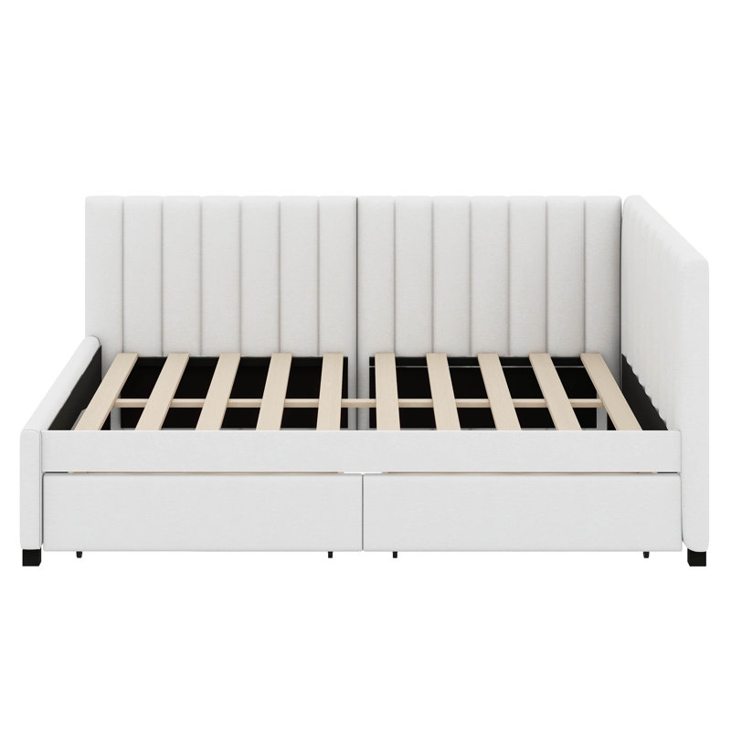 Keallan Upholstered Daybed, Beige