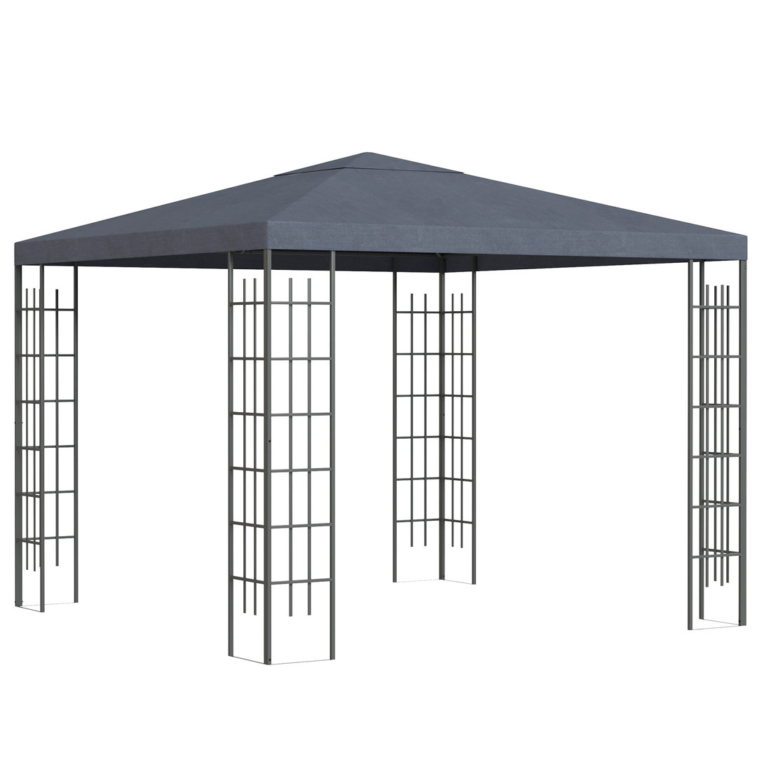 3 m x 3 m Pop-Up Pavillon Aisa aus Metall