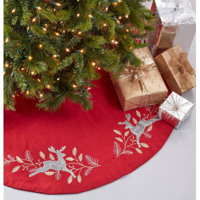Jupe d'arbre brodée Reindeer Design