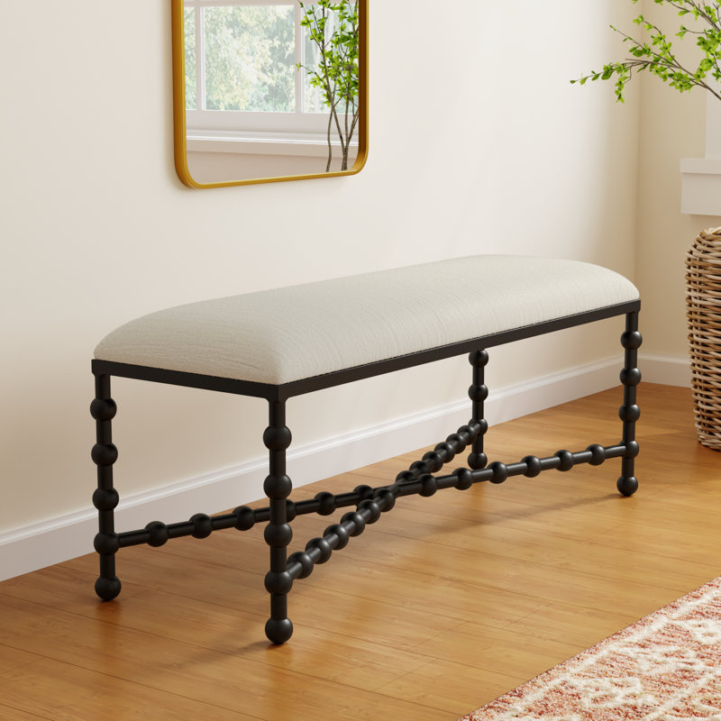 Capri Polyester Upholstered Bench