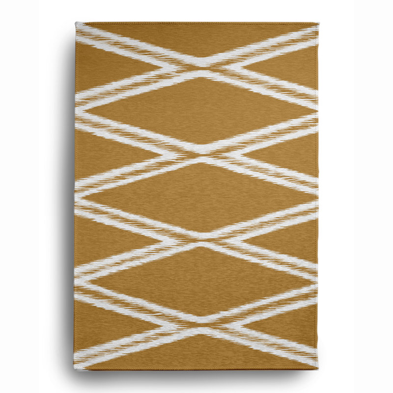 Chenille Geometric Indoor Rug, Rectangle 5' x 7'
