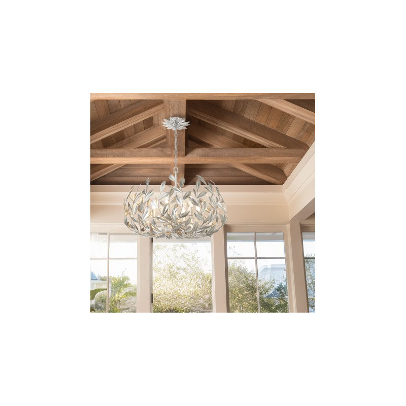 Conde 6 - Light Dimmable Globe Chandelier, Antique Silver