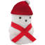 Boîte-cadeau de bonhomme de neige en velours blanc, anneau, boucles d'oreilles, etc. 1 pièce-758415655